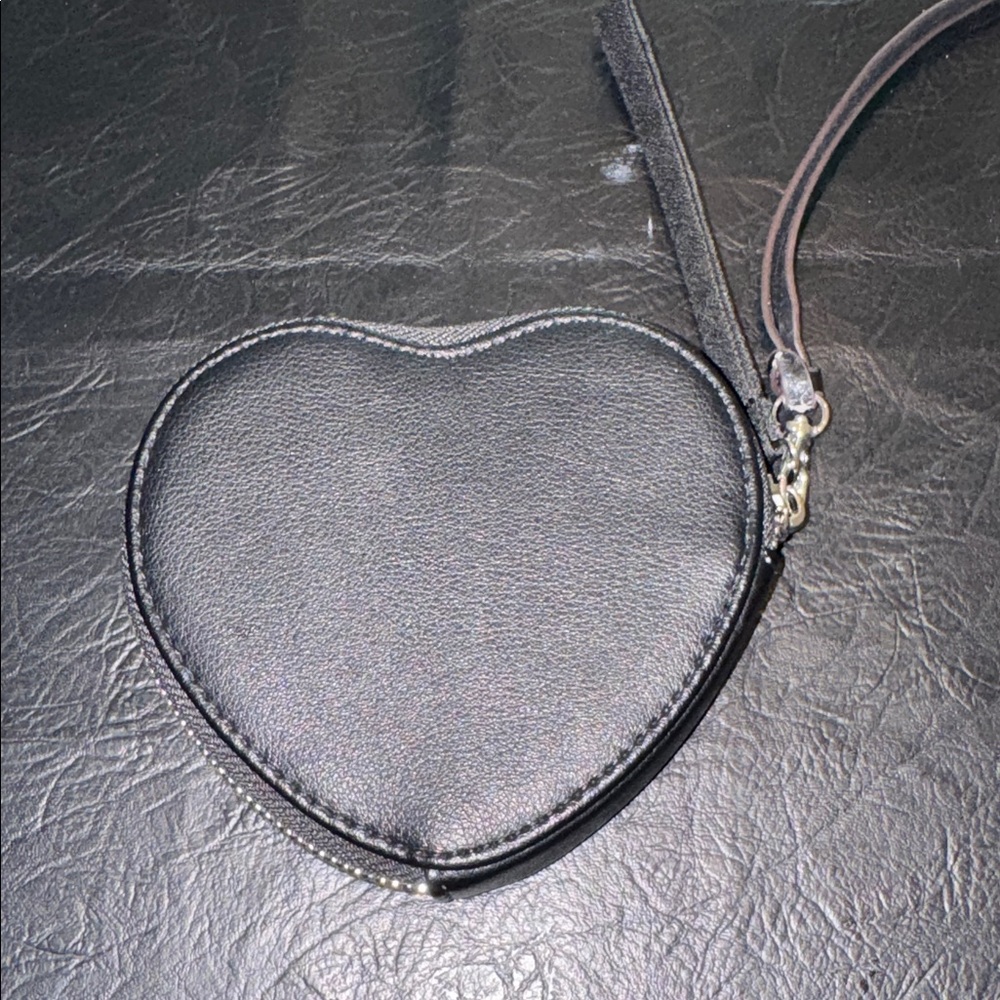 Juicy Couture Black Heart Wristlet with Rhinestone Logo, NWOT - Picture 2 of 7